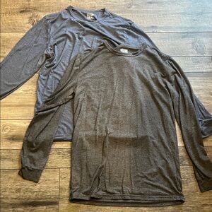 32 Degrees Men's Charcoal and Slate Long Sleeve Tees